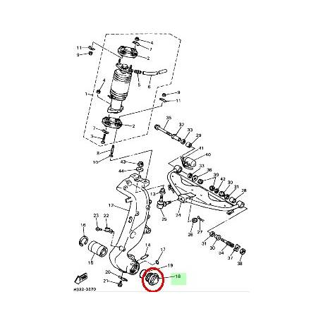Cache de direction pour YAMAHA GTS1000 1993-1998