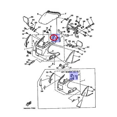 Silent block pour YAMAHA TZR250 1987-1989