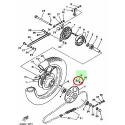 Rondelle de roue pour YAMAHA DT50 1986-1997 DT75 1987 DT80 1983 1988 