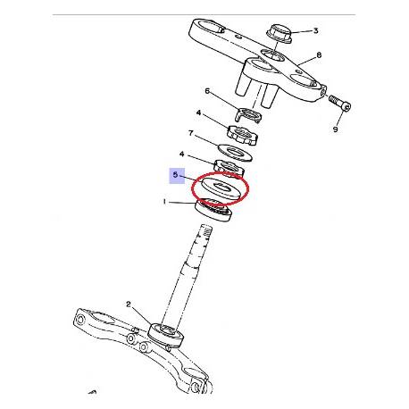 Rondelle de fourche pour YAMAHA TZR250 1990 TZR125 1992-1994 SRZ660 1995-1997