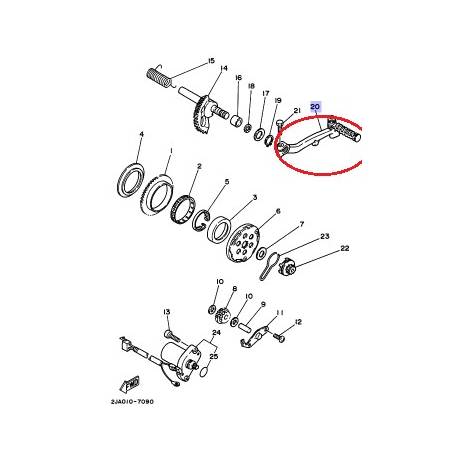 Kick pour YAMAHA CG50 1988