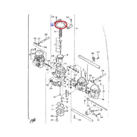 Couvercle de carburateur pour YAMAHA XJ600 1989-1991