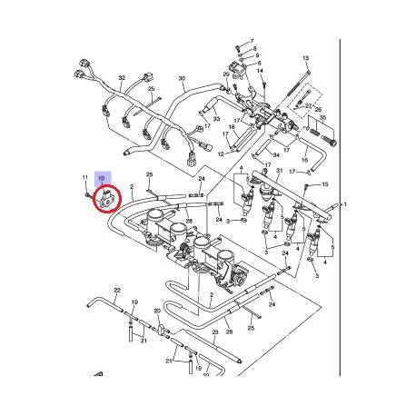 Sensitomètre ENS pour YAMAHA FZ6 2006-2007 FZ1 2006-2010