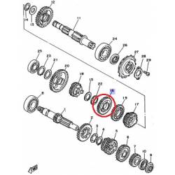 Pignon de transmission 3em secondaire pour YAMAHA XT350 1986-1996