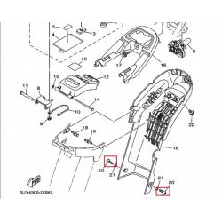 Vis de cache arrière origine YAMAHA pour EA 06 de 2002, 2003 et EA 06 PASSOL de 2005