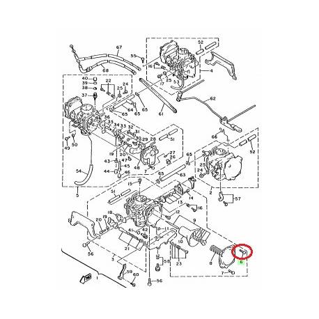 Vis de carburateur pour YAMAHA VMX1200 1988-2001 XV535 1988-2001