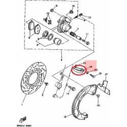 Collier de freins avant pour YAMAHA DT125 1988-1990 TT250 1989 TT350 1989