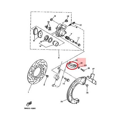 Collier de freins avant pour YAMAHA DT125 1988-1990 TT250 1989 TT350 1989