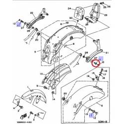 Boulon de support moteur origine YAMAHA XV 250 VIRAGO de 1994 / XVS 250 VIRAGO de 1994 et 1997