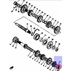 Roulement de transmission origine YAMAHA  RD 350 LC de 1985 à 1992