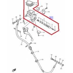 Maitre cylindre d'embrayage pour YAMAHA XJR 1300 de 2002 à 2011