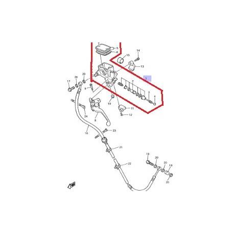 Maitre cylindre d'embrayage pour YAMAHA XJR 1300 de 2002 à 2011