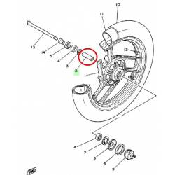 Collerette de roue avant pour YAMAHA RD125 1986 RD350LCF 1986-1988 