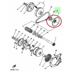 Contre poulie pour YAMAHA DT50 1986 