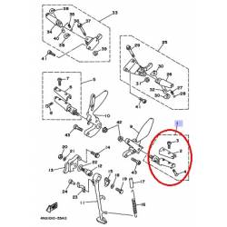 Cale pied gauche pour YAMAHA TRX850 1995-1996