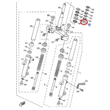 Couvercle de fourche pour YAMAHA YW100 1997-2001 YP125 1998