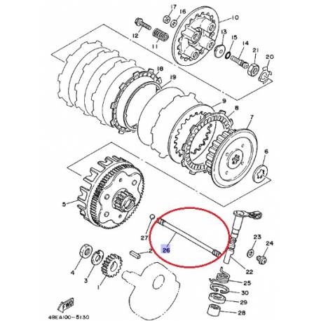 Tige de débrayage pour YAMAHA TT-R230 2006 AG200 1985-2012