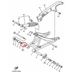 Entretoise de bras arrière pour YAMAHA RZ50 1998 TT-R125 2000-2004