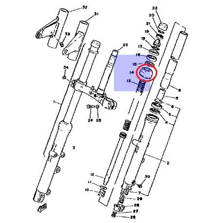 Joint anti poussière pour YAMAHA XS750 1979