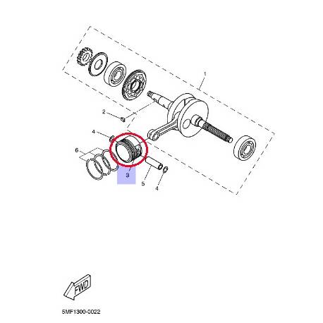 Piston STD pour yamaha XQ125 2002 XN125 2000-2002