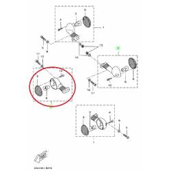 Clignotant avant complet pour YAMAHA XT125 2005-2007