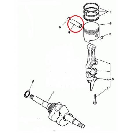Axe de piston pour YAMAHA EF1400 1997