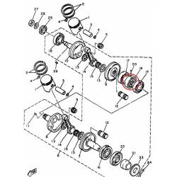 Joint labyrinthe pour Yamaha ET340 1988-1996 CS340 1988-1990