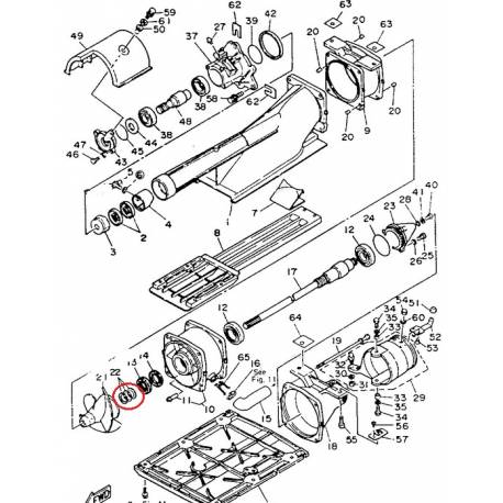 Rondelle de calage pour Yamaha WJ500 1987-1993 WR650 1990-1993