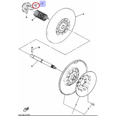 Mâchoire lampe pour Yamaha ET340TK 88-96 ET400 88-90