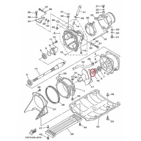 Entretoise d'hélice pour Yamaha EXS1200 1999 XL760 1998