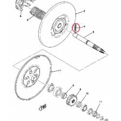 Axe d'arbre secondaire pour Yamaha EL433 1973 EW433 1973