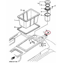 Boulon plus rondelle pour Yamaha WJ500 1987-1990 WR500 1987-1993 