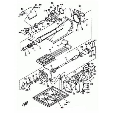 Roulement pour Yamaha WR500 1991