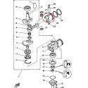 Piston STD pour moteur hors bord Yamaha 30ELN 1984 30ESN 1984