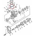 Piston 0.50mm pour moteur hors bord Yamaha 30ELN 1984 30ESN 1984