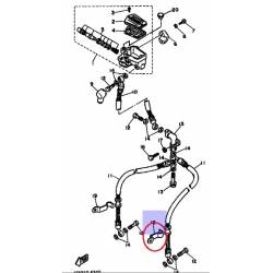 Support de durite de frein avant pour moto Yamaha FZ750 1985 1988 FJ1200 1986 1987