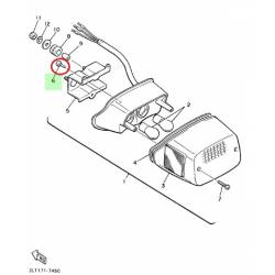Vis support feux arrière pour moto Yamaha FJ1200 1987 CX50 1988