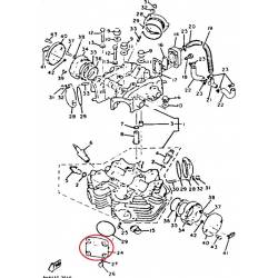 Couvercle cylindre pour moto Yamaha XS1 1970 1971 XS2 1972
