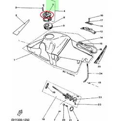 Couvercle de remplisseur pour Yamaha SRX660 1986 1987 FZ600 1986