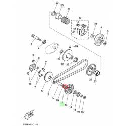 Rondelle plate d'embrayage scooter Yamaha YQ50 2001 2011 CW50 2001 2004