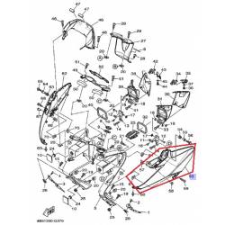 Carénage avant gauche pour scooter Yamaha YP500 2008