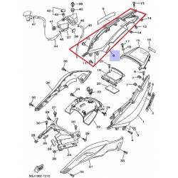 Carénage arrière droit pour scooter Yamaha XP500 2002 2003