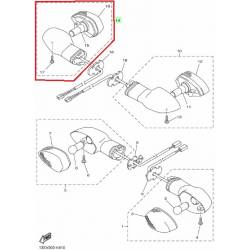 Clignotant arrière pour moto Yamaha YZF-R6 2011 2013 XJ6 2011