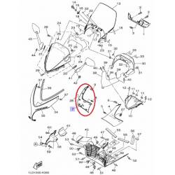 Cache latérale droit pour maxi scooter Yamaha XP500 2008 2011