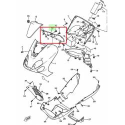 Cache de console pour scooter Yamaha YP125 2003 2006