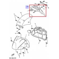 Bavette arrière pour scooter Yamaha YP125 2007 2009 