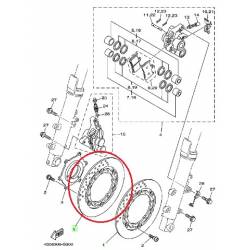 Disque de freins avant pour maxi scooter Yamaha XP500 2008 2011