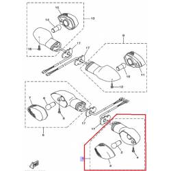 Clignotant avant pour moto Yamaha YBR 125 2007 2012