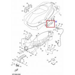 Poignée arrière gauche pour scooter YP250 2010 2011 YP125 2010
