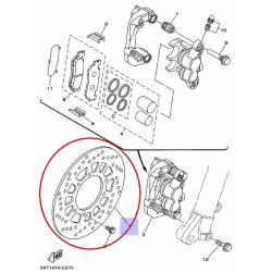 Disque de freins avant pour moto Yamaha  XG250 2005